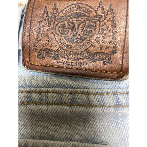 Vintage GWG Great Western Garment Men Light Wash 38/30 Levi Owned Canada Farmer - Picture 2 of 6